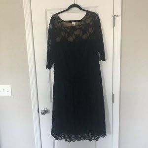 Black sheer dress